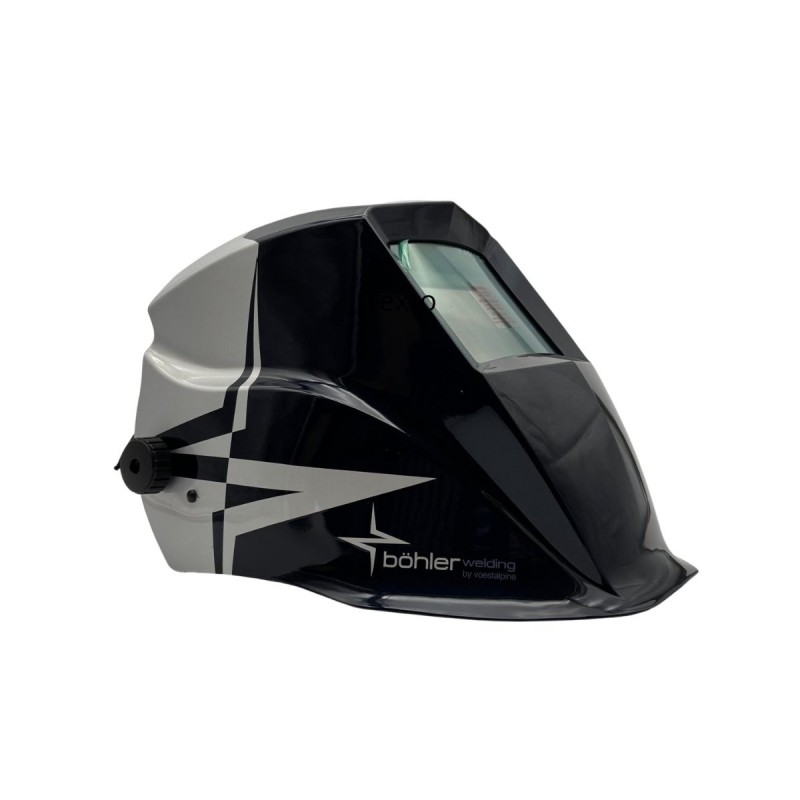 Pantalla electrónica de soldadura Böhler Guardian 50 vista a 45 grados