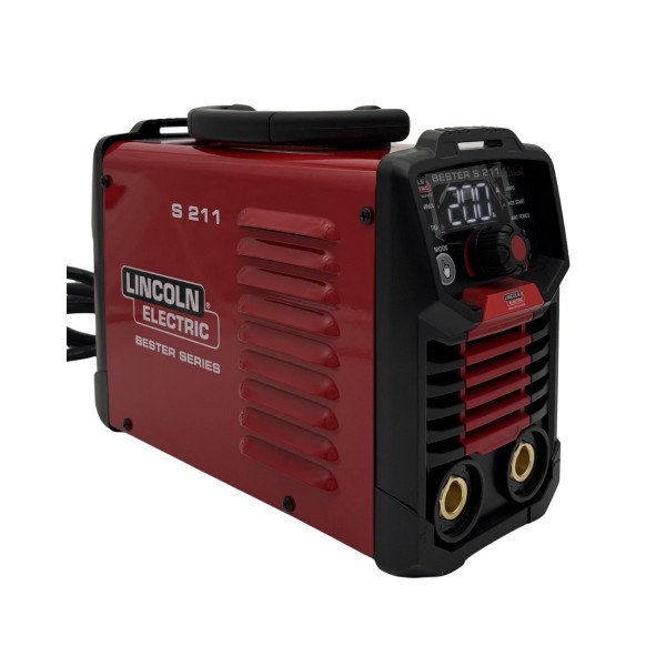Soldadora MMA Lincoln Bester S-211 vista a 45 grados
