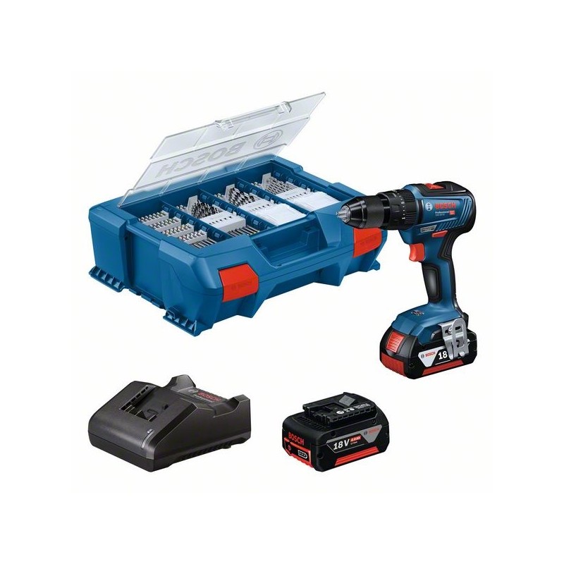 Taladro percutor/atornilladora bateria Bosch GSB 18V-55 0615990M9P